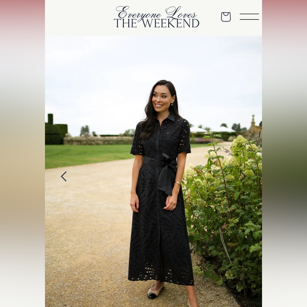 Black Eyelet Dress